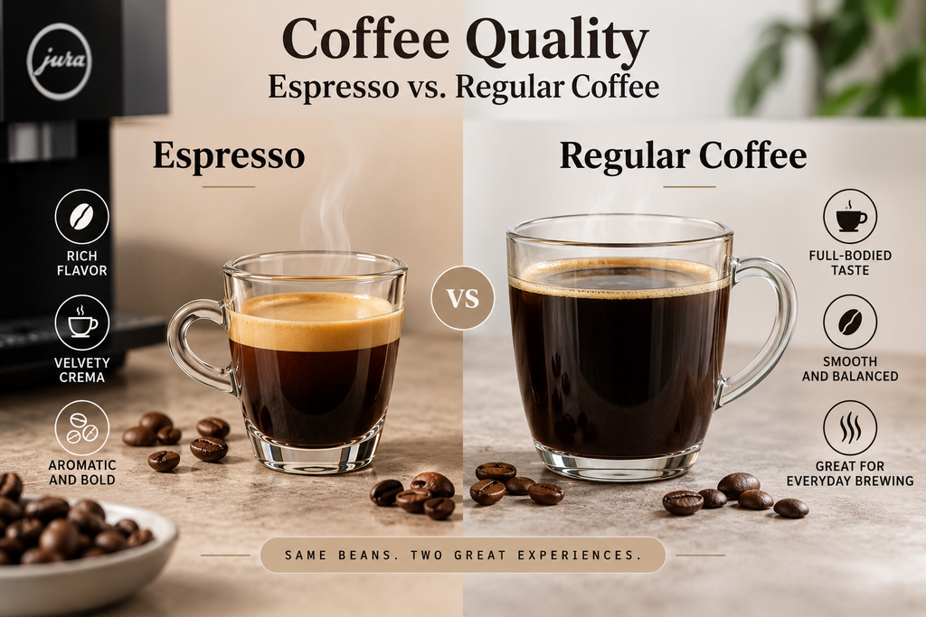 Coffee Quality Espresso vs. Regular Coffee