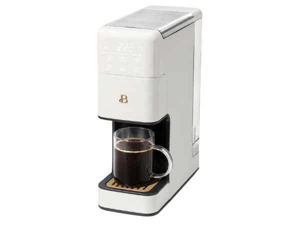 Generic single serve coffee maker with built-in grinder