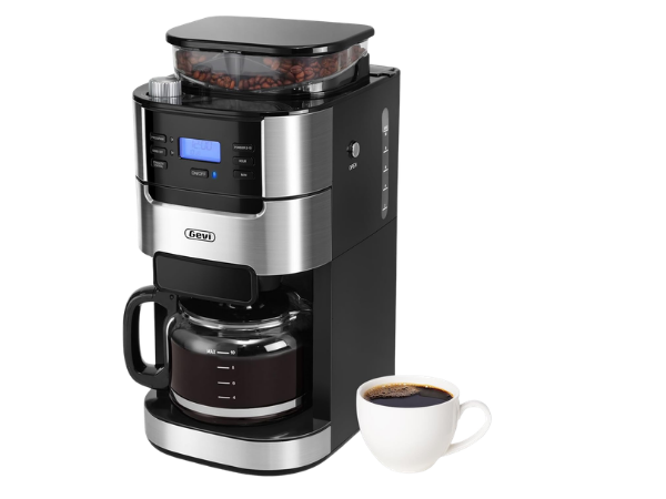 Gevi Grind and Brew 10-cup drip coffee maker with built-in burr grinder