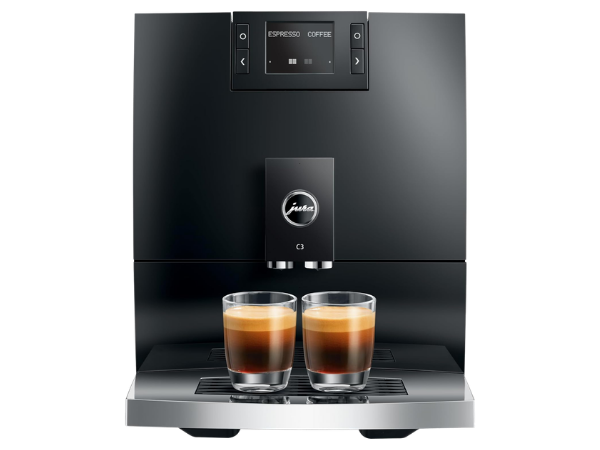 JURA C3 fully automatic coffee machine in Piano Black