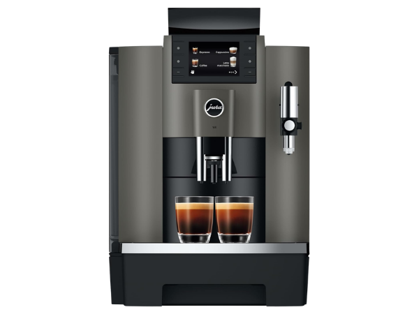 JURA W8 fully automatic coffee machine in Dark Inox