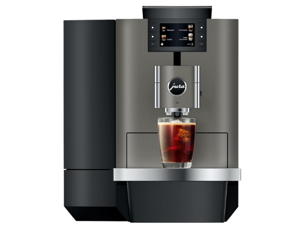JURA X10 fully automatic coffee machine in Dark Inox
