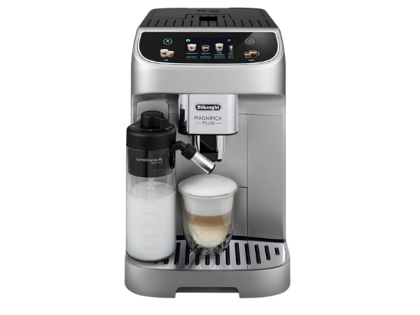 De'Longhi Magnifica Plus automatic espresso machine with built-in grinder and milk frother
