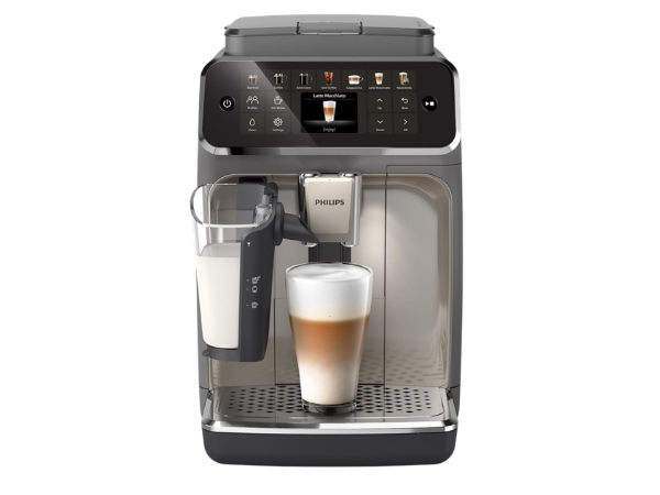 Philips 4400 Series LatteGo fully automatic espresso machine with integrated grinder